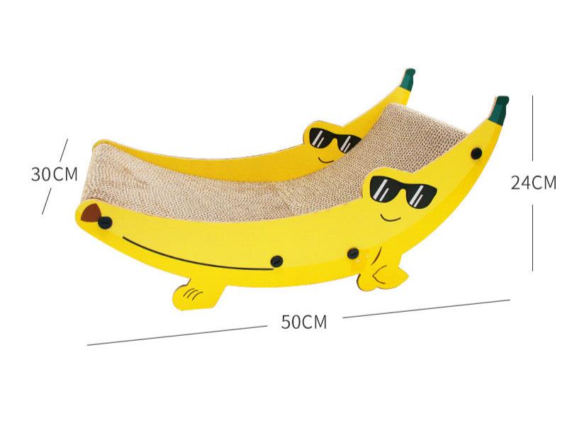 Banana Shape Corrugated Paper Cat Nest Cat Scratch Nest