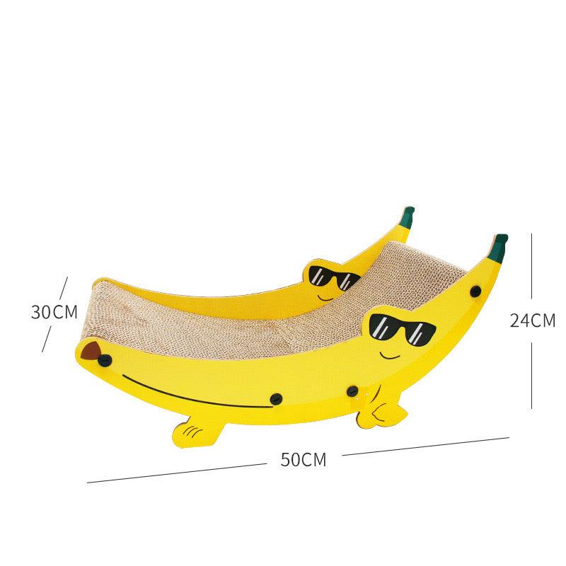 Banana Shape Corrugated Paper Cat Nest Cat Scratch Nest