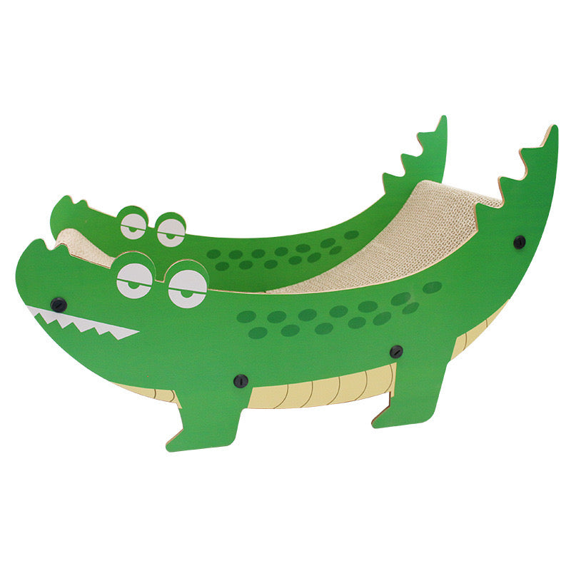 Crocodile Shape Corrugated Paper Cat Nest Cat Scratch Nest