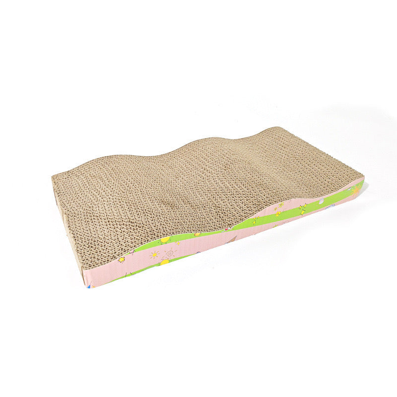 Wave Shaped Cat Scratching Board