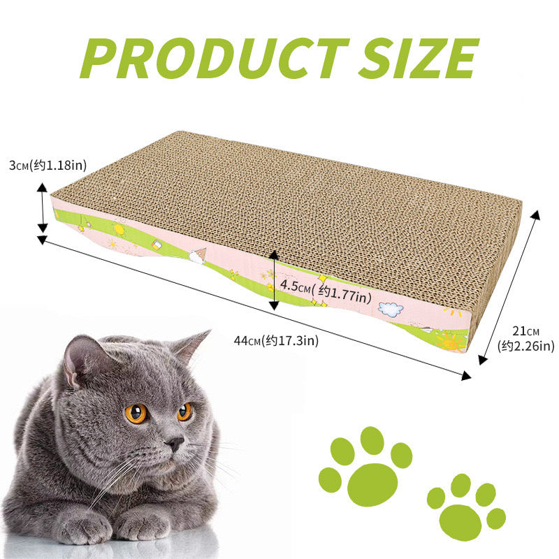 Wave Shaped Cat Scratching Board