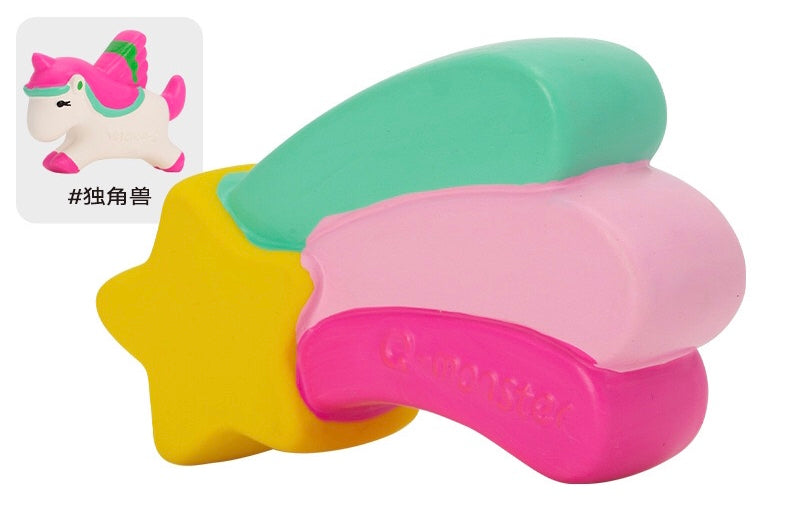 Squeaky Unicorn Rubber Toys