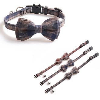 Cat Bow Tie Tartan