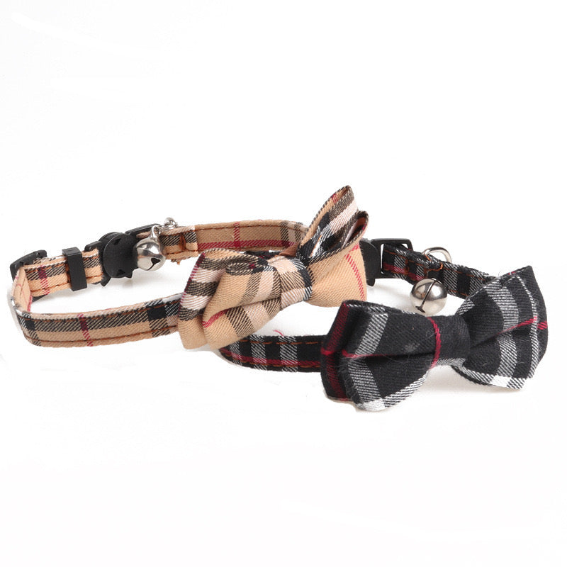 Cat Bow Tie Tartan