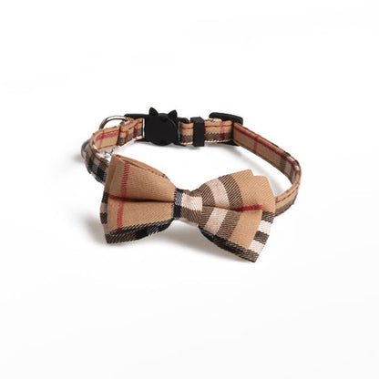 Cat Bow Tie Tartan