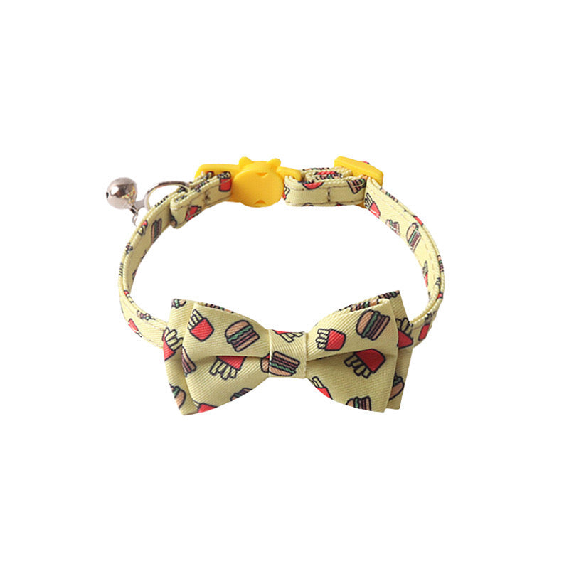 Cat Bow Tie Food Themed