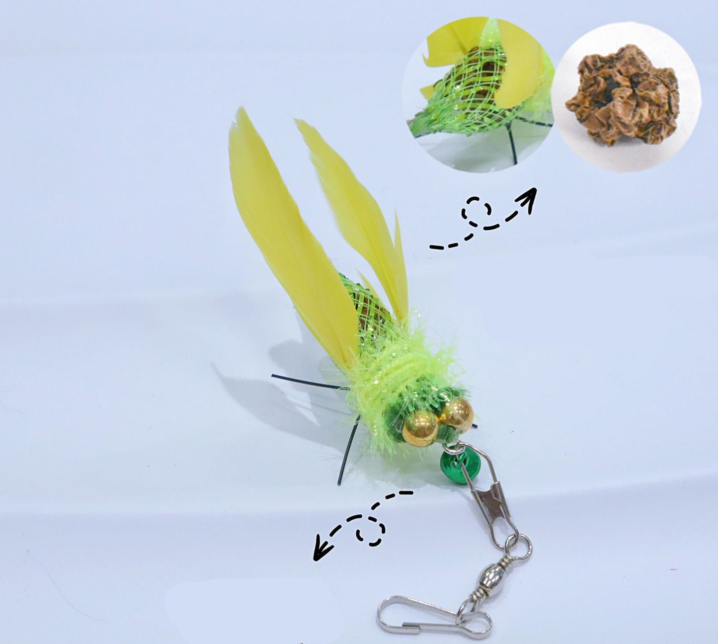 Bugs Cat Teaser – Interactive Feather Wand Toy for Cats