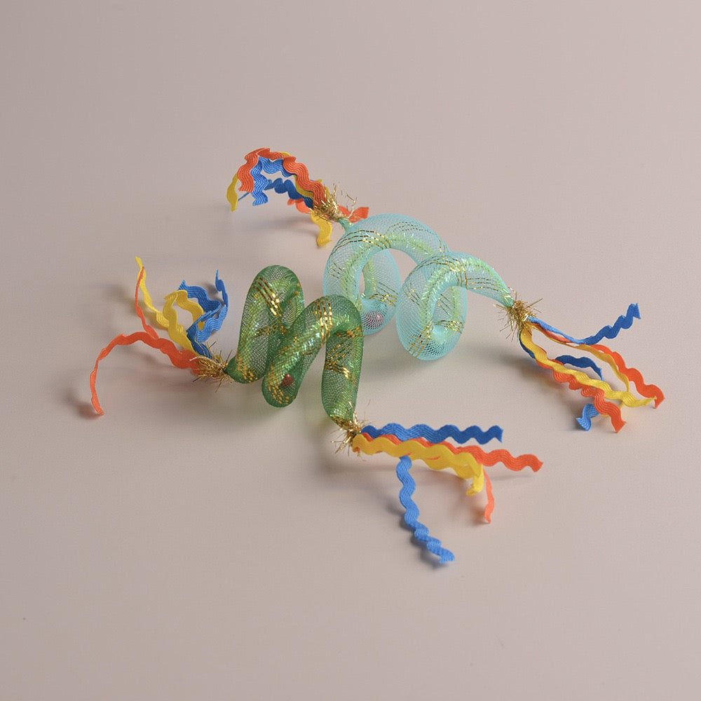 Ribbon Spring Cat Toy