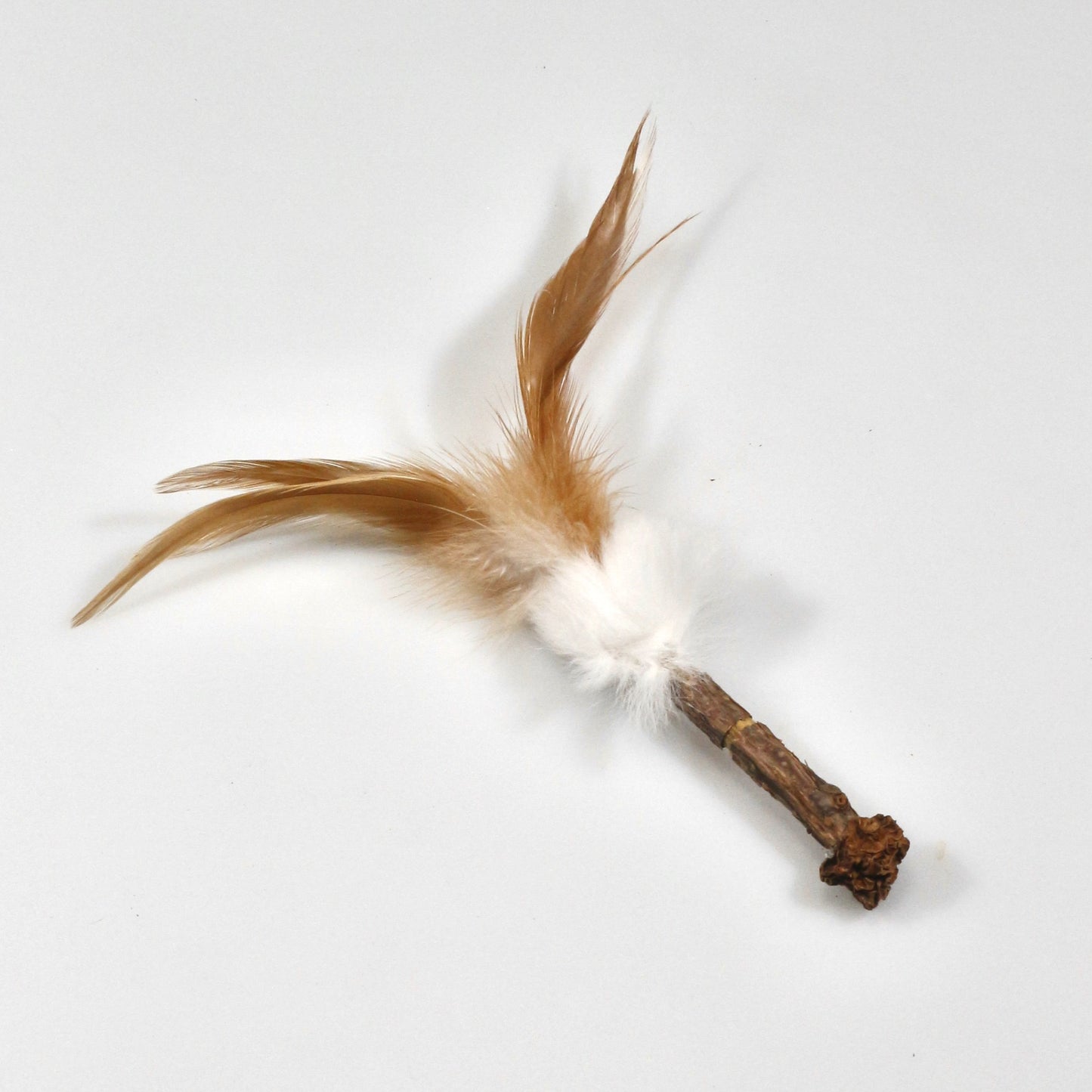 Silvervine Dental Stick with Feather and Insect Gall Fruit Toy