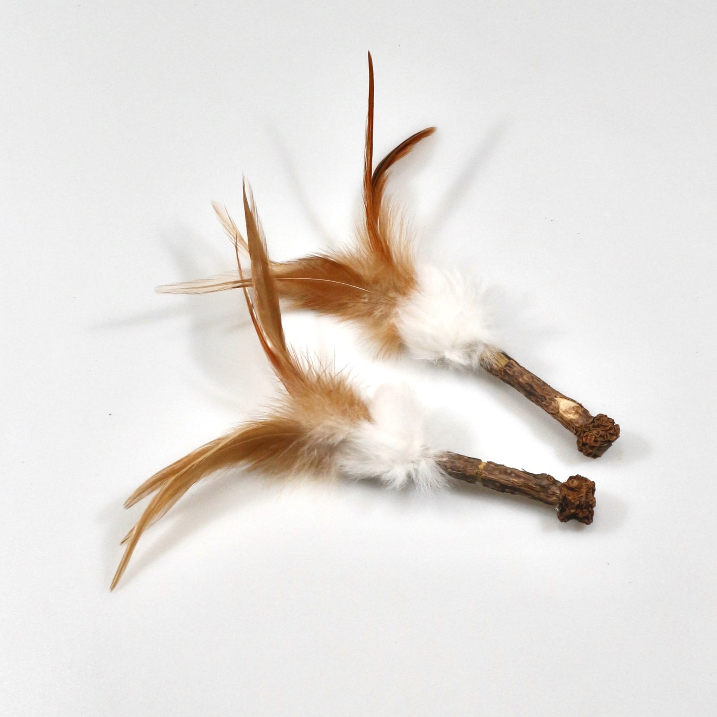 Silvervine Dental Stick with Feather and Insect Gall Fruit Toy
