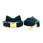 Velvet Collar Leash Bowtie Set 10 Colours
