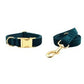 Velvet Collar Leash Bowtie Set 10 Colours
