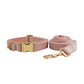 Velvet Collar Leash Bowtie Set 10 Colours