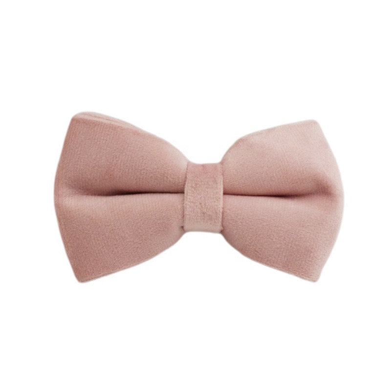 Velvet Collar Leash Bowtie Set 10 Colours