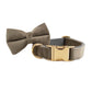 Velvet Collar Leash Bowtie Set 10 Colours