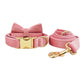 Velvet Collar Leash Bowtie Set 10 Colours