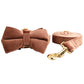 Velvet Collar Leash Bowtie Set 10 Colours