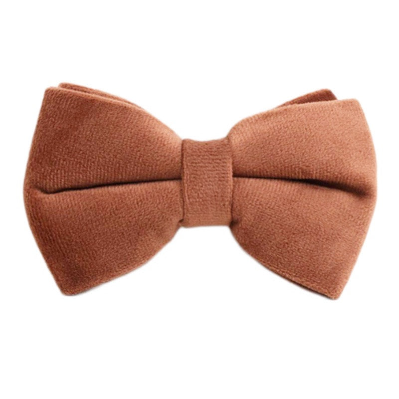 Velvet Collar Leash Bowtie Set 10 Colours
