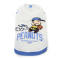 Snoopy Dog Clothes Fine Play T-Shirt White Yellow Small Dog Medium Dog Large Dog | Baseball Uniform Cool Outing Walking Stylish