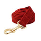Velvet Collar Leash Bowtie Set 10 Colours