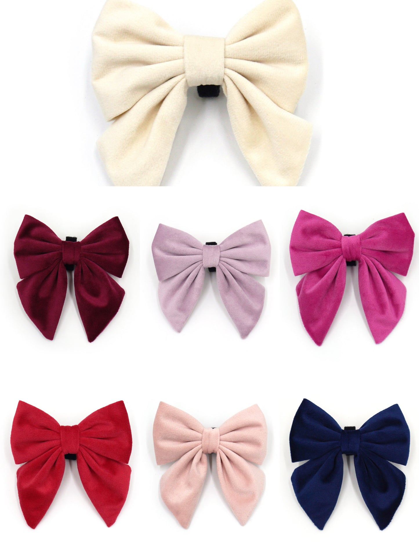 Sailor Bowtie Dog Collar & Leash Set – 7 Colours, XS–XL