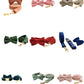 Velvet Collar Leash Bowtie Set 10 Colours