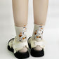 Funny Socks for Hooman – Dog & Cat Novelty Crew Socks