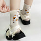 Funny Socks for Hooman – Dog & Cat Novelty Crew Socks