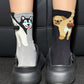 Funny Socks for Hooman – Dog & Cat Novelty Crew Socks