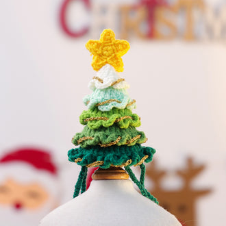 Handmade Christmas Tree Hat for Cats & Dogs | Crochet Cotton