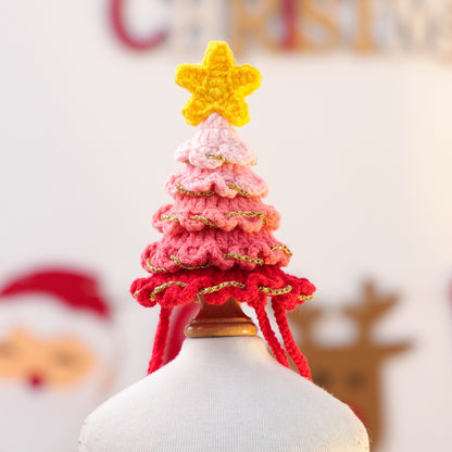Handmade Christmas Tree Hat for Cats & Dogs | Crochet Cotton