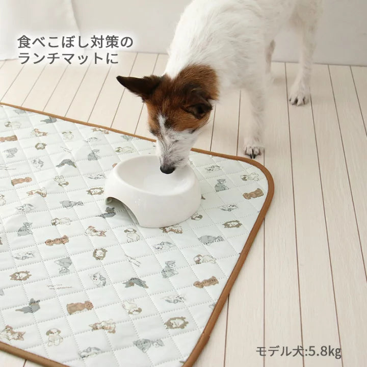 Dog mat, absorbent mat, small dog, puppy pattern, makokoro | Multi-care mat, washable, waterproof, care, senior, placemat, sheet, car, convenient, portable