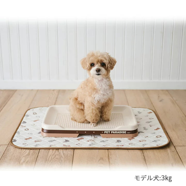 Dog mat, absorbent mat, small dog, puppy pattern, makokoro | Multi-care mat, washable, waterproof, care, senior, placemat, sheet, car, convenient, portable