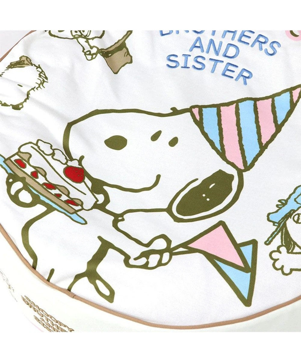 Snoopy Cushion (60cm) Anniversary Birthday Cake Sofa Cuddler Chin Rest Round Shape