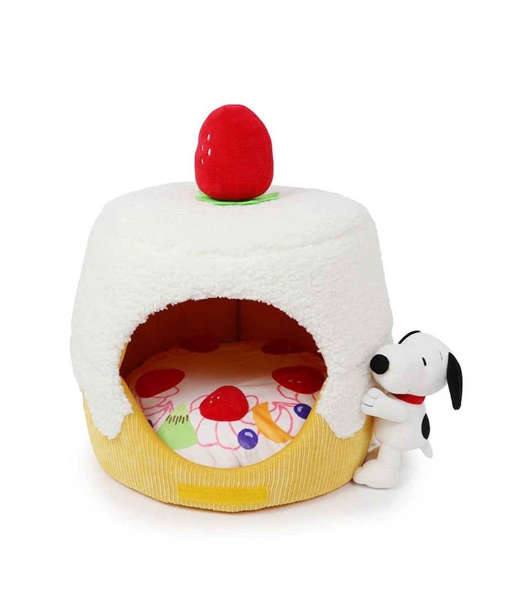 Snoopy 2way Pet Bed Anniversary Birthday | Cuddler Cake with Mascot Strawberry Fruit Birthday