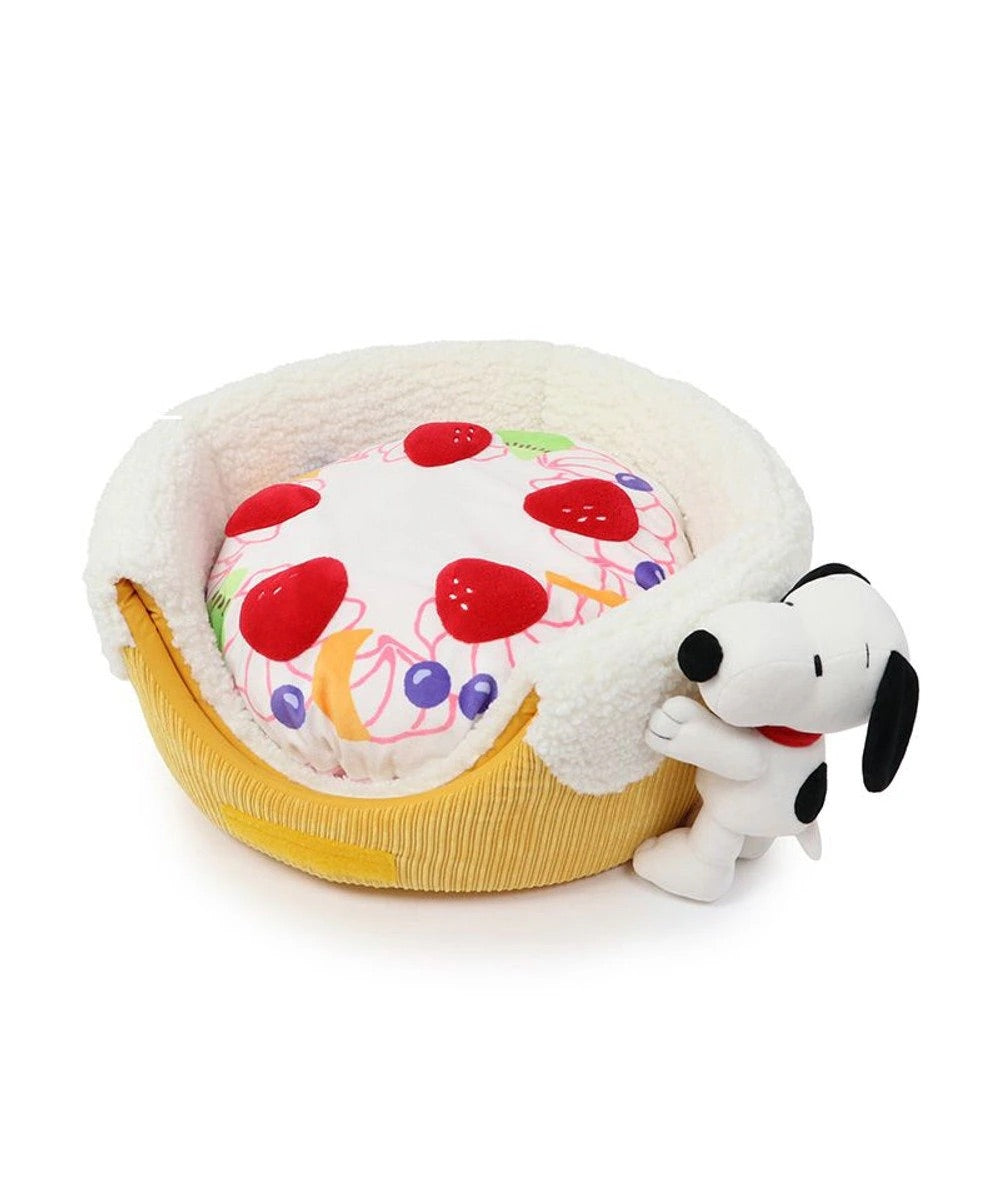 Snoopy 2way Pet Bed Anniversary Birthday | Cuddler Cake with Mascot Strawberry Fruit Birthday