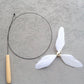 Long Steel Wire Spinning Windmill cat Teaser self-Hi Bell Feather Replacement Head Fishing Style cat Teaser