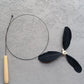 Long Steel Wire Spinning Windmill cat Teaser self-Hi Bell Feather Replacement Head Fishing Style cat Teaser