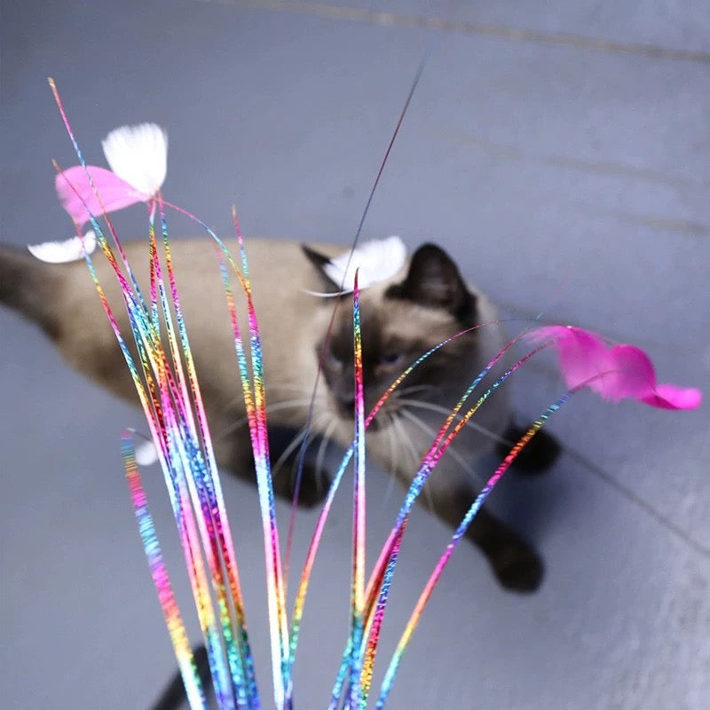 Ancol Rainbow Feather Teaser 12.5 Cat Teaser