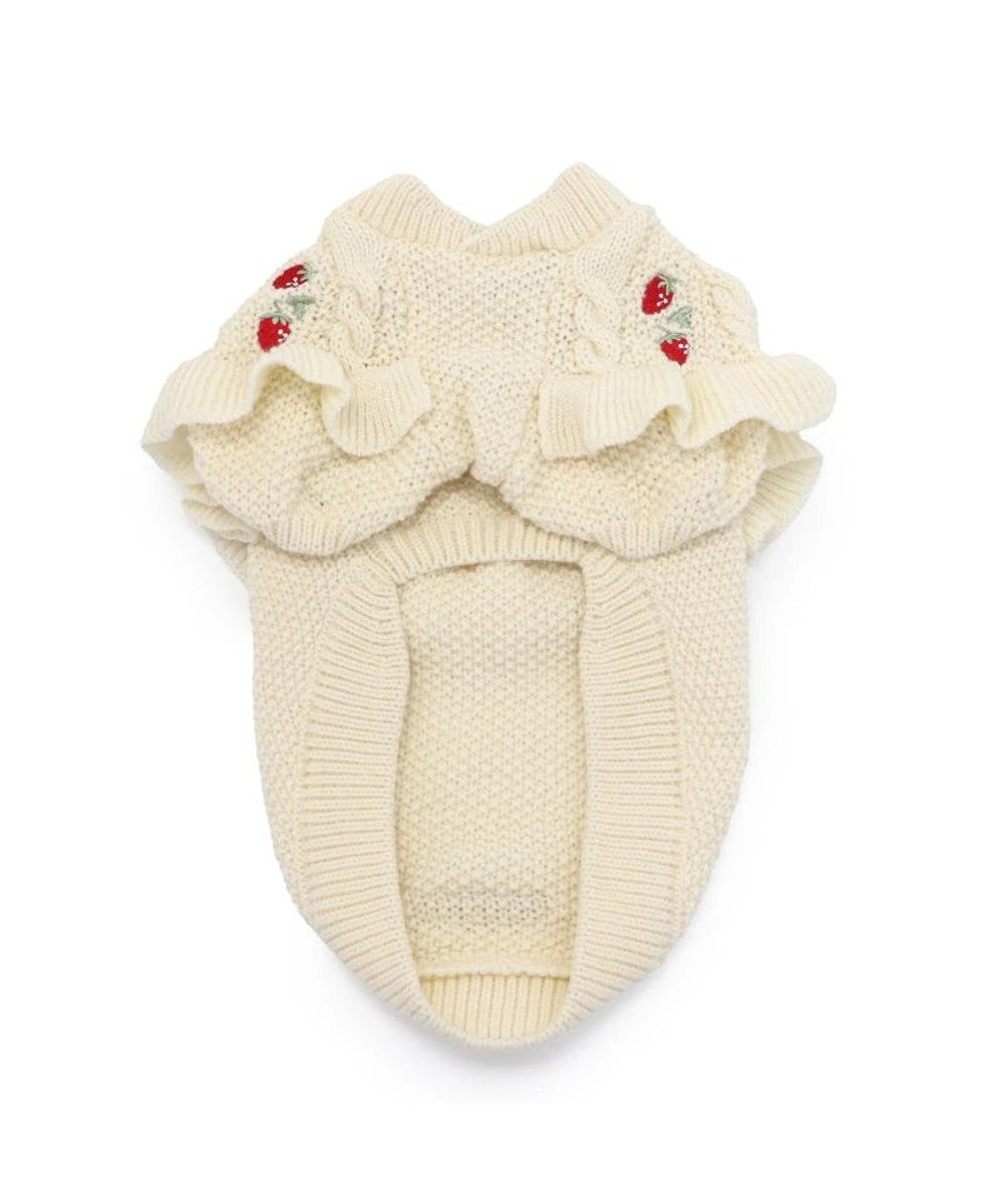 Strawberry Frill Knit Sweater Jumper