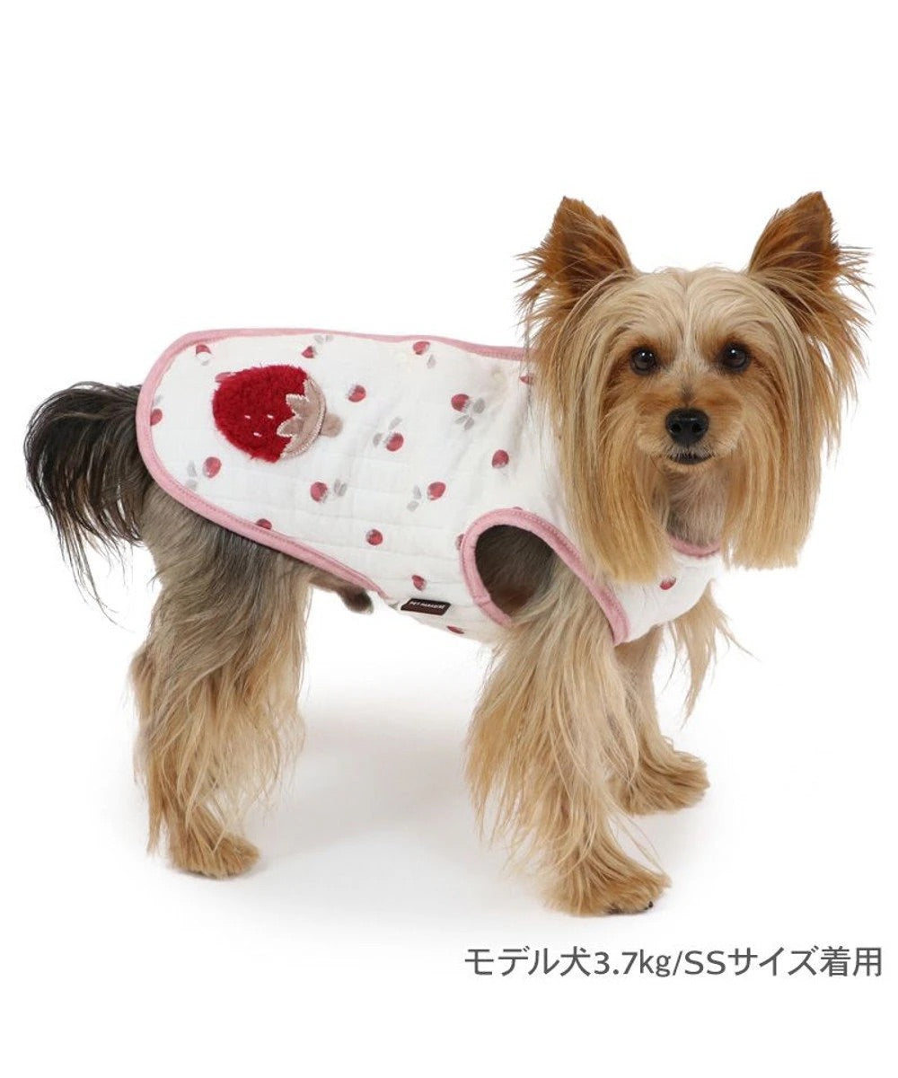 Fuwarito Quilted Vest "Strawberry"