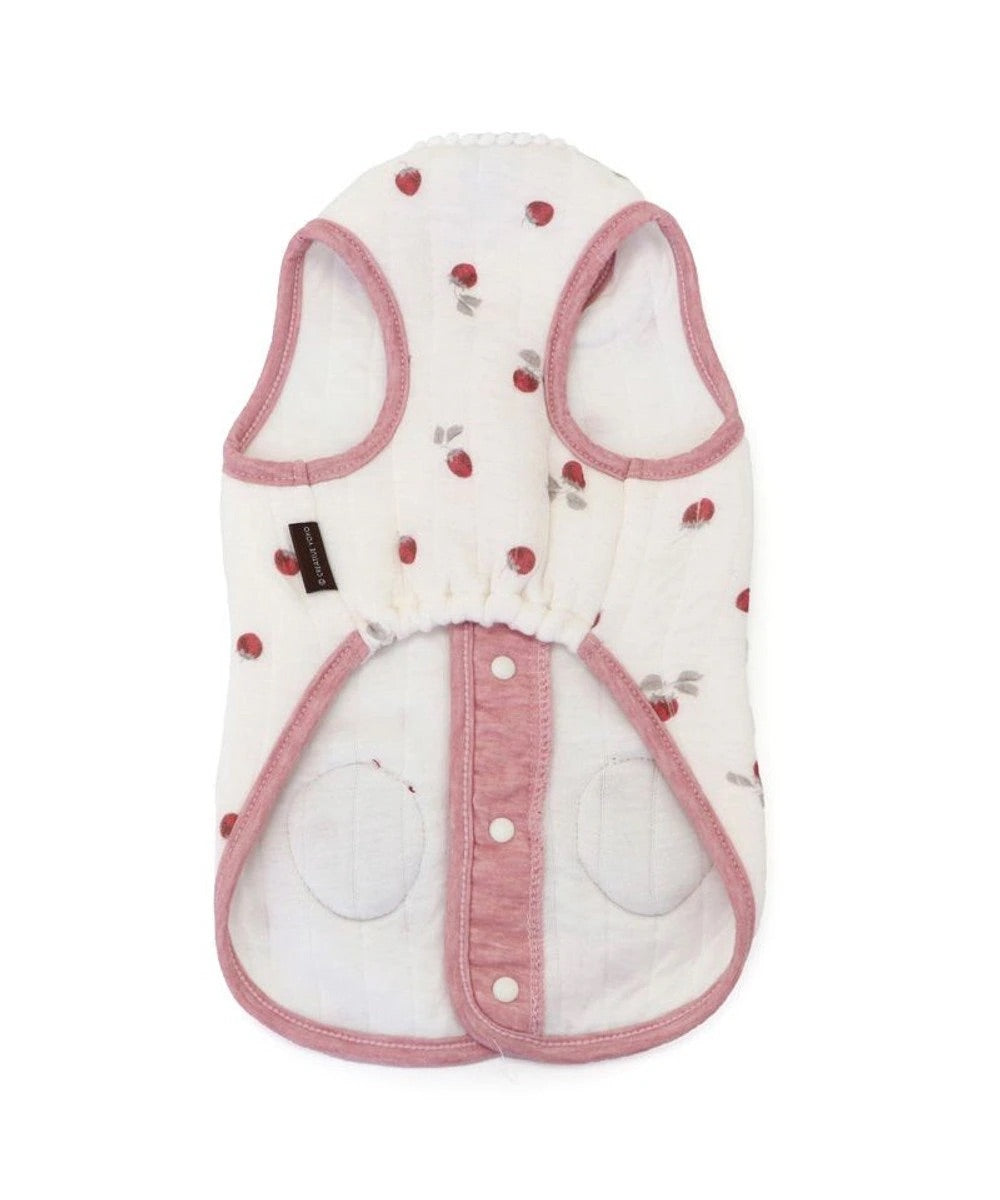 Fuwarito Quilted Vest "Strawberry"