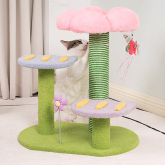 Flower Cat Tower Scratchers