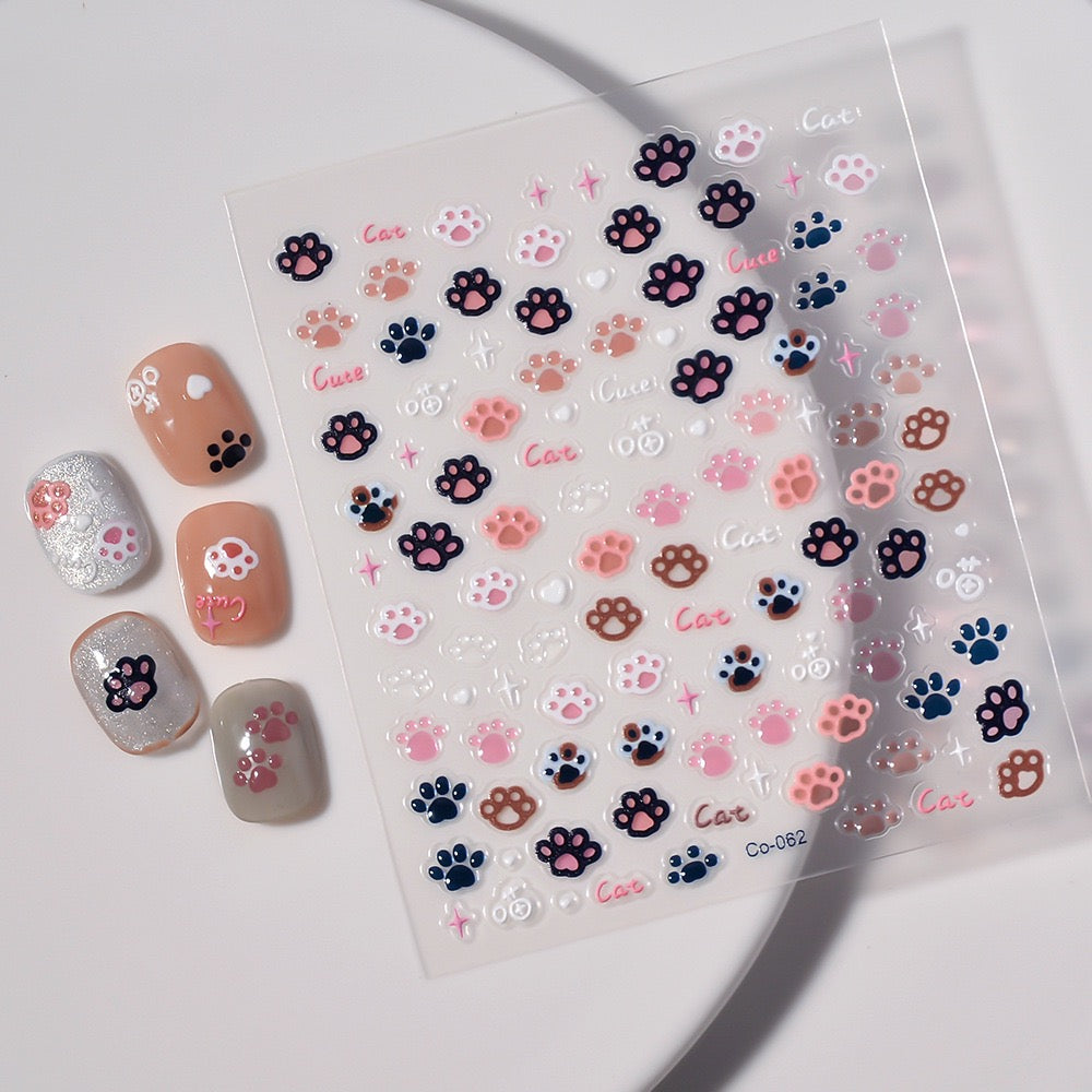 Cats and Dogs Nail Stickers