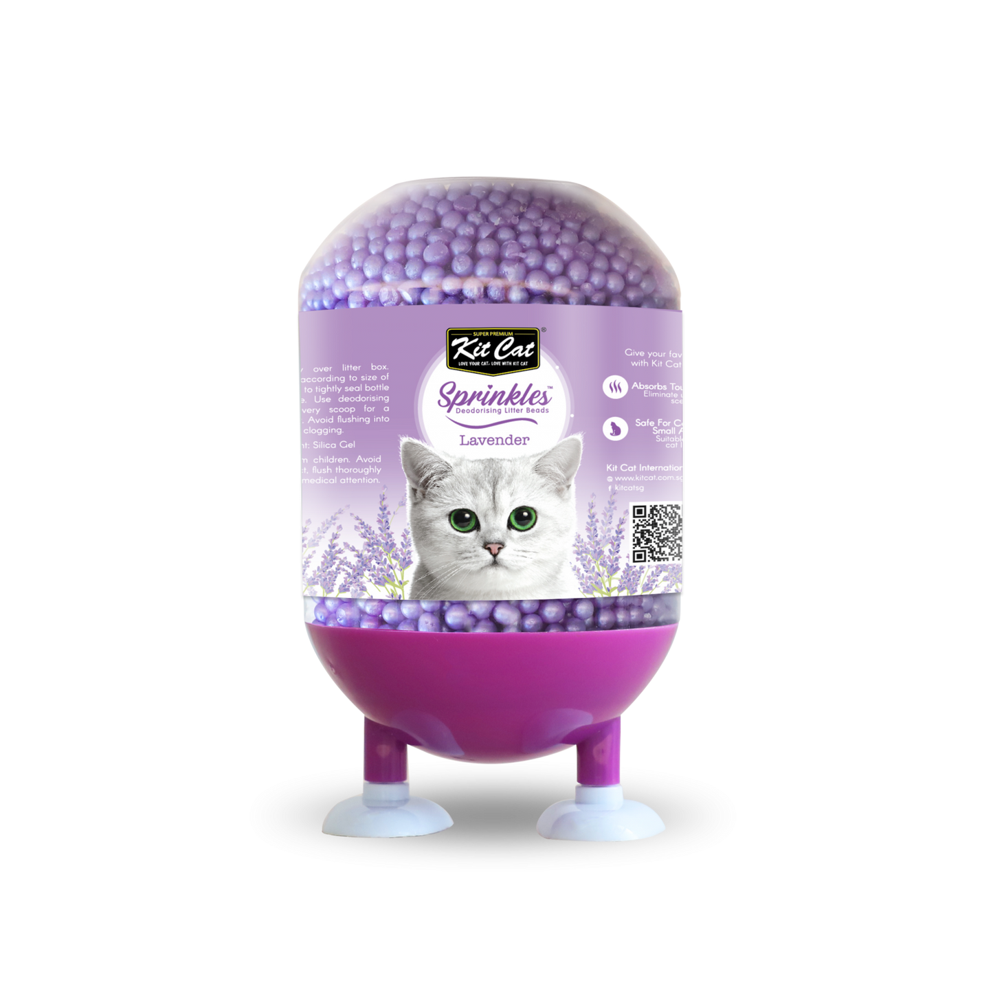 Deodorising Litter Sprinkles Lavender 240g | Kit Cat