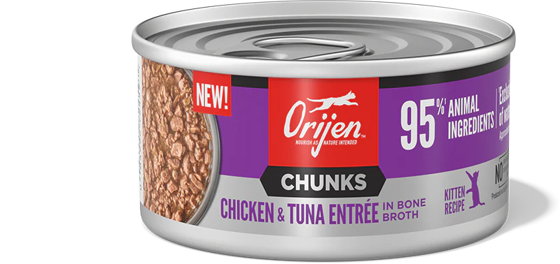 Orijen Chunks & Shreds | Chicken & Tuna for Kittens 85g