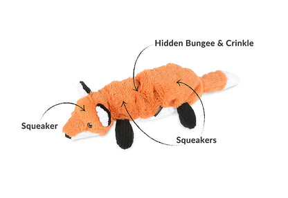 P.L.A.Y. Forest Friends Plush Dog Toys – Fox, Bunny, Hedgehog & More