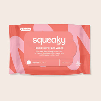 Squeaky Pet Ear Wipes - 20 Pack