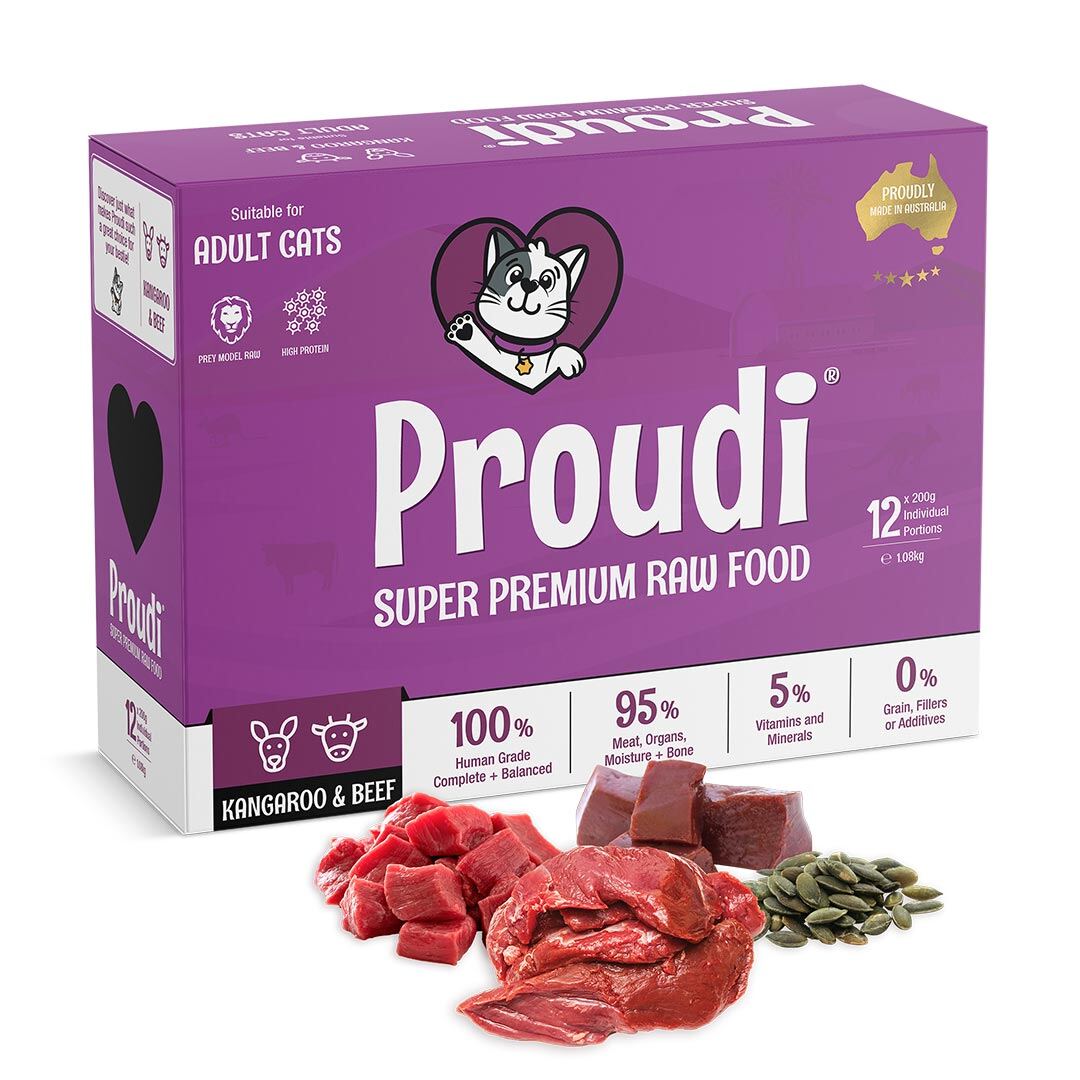 Proudi猫袋鼠和牛肉