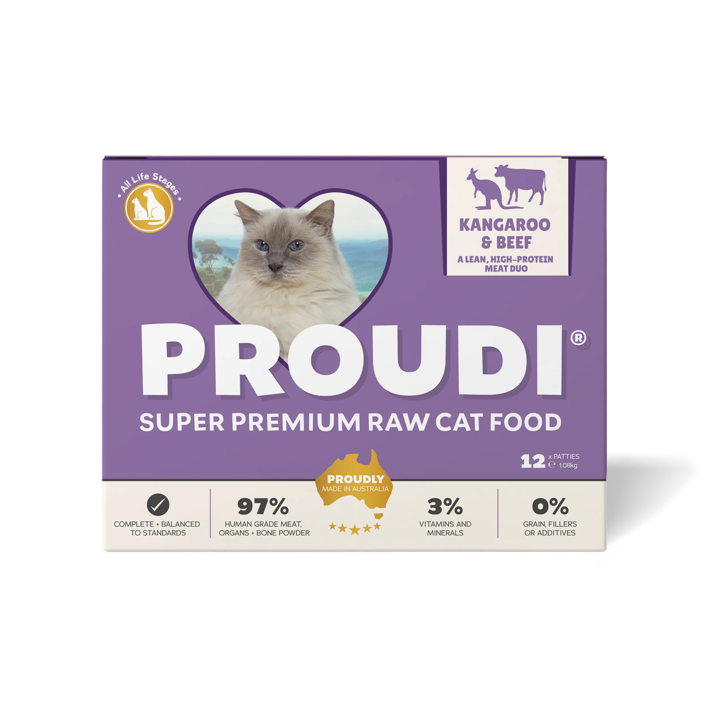 Proudi Cat Kangaroo & Beef